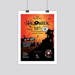 Plakat Metzgerwirt: Halloween