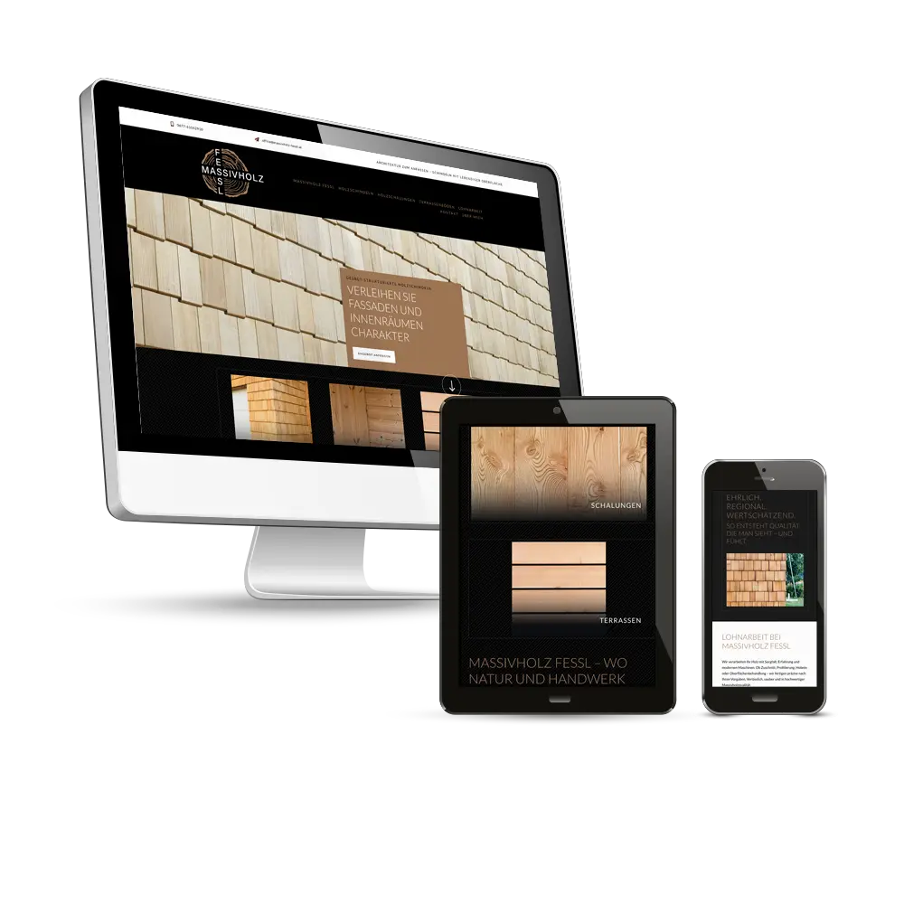 Website Massivholz Fessl